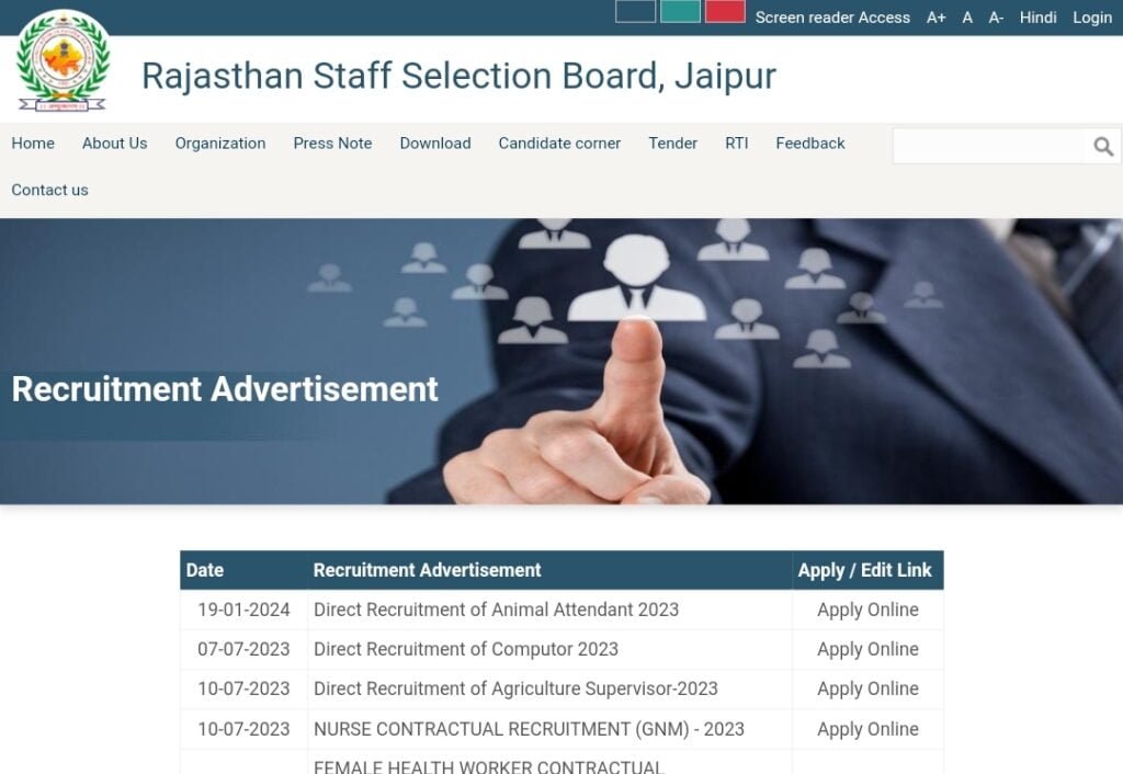 Rajasthan LDC Vacancy 2024